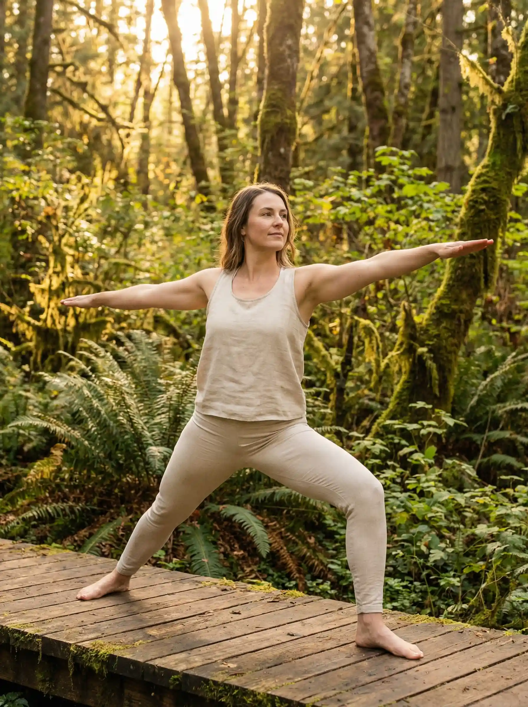 战士二式瑜伽体式展示 - 女神视频